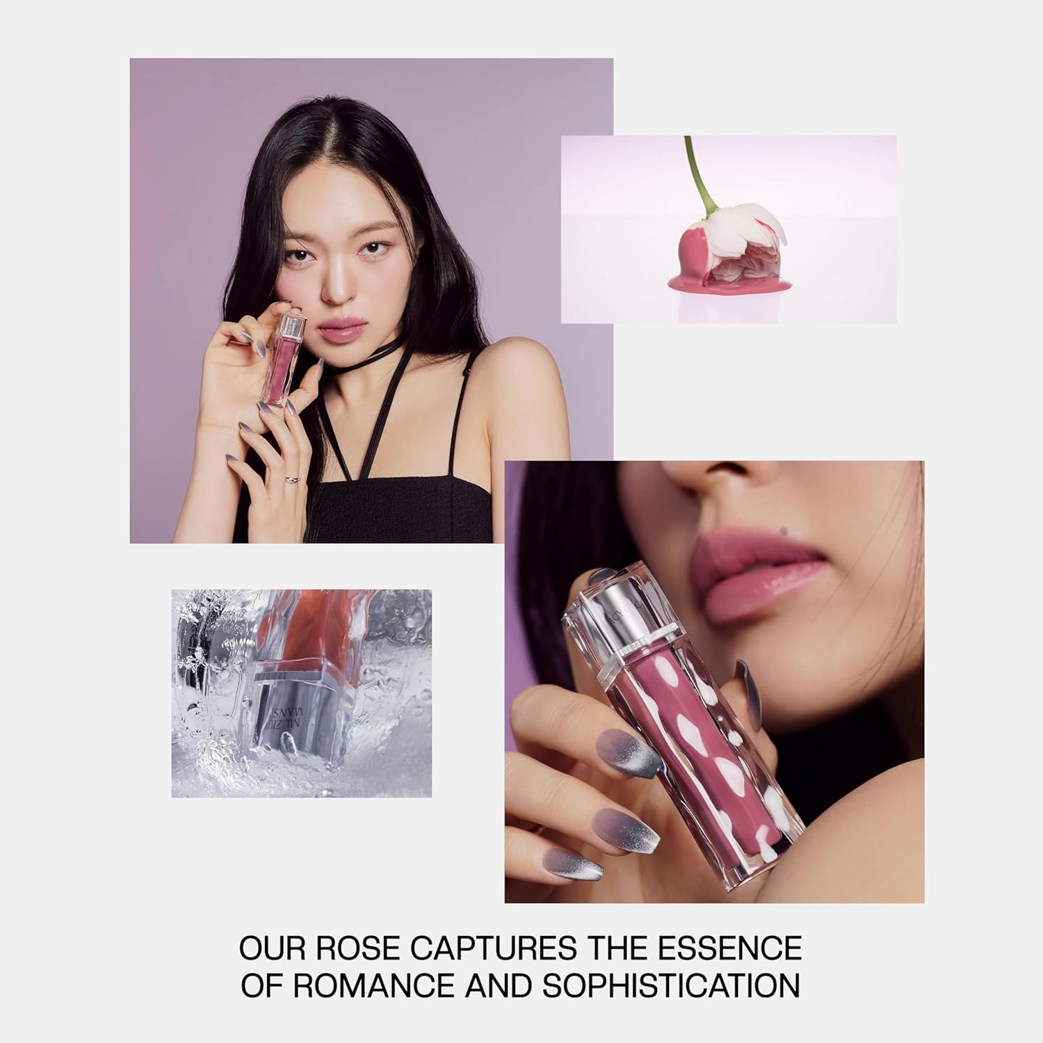 Icy Glow Lip Tint – Vegan Collagen, No-Stain, Hydrating Gloss, (K-Beauty) Makeup, Red & Tinted Shades (07 NOBLE, 0.18 Fl oz)