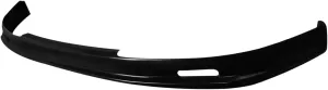 IKON MOTORSPORTS Front Bumper Lip, Compatible with 1993-1997 Honda Civic del Sol, Mugen Style Unpainted Black PU Polyurethane Air Dam Chin Spoiler Protector Splitter