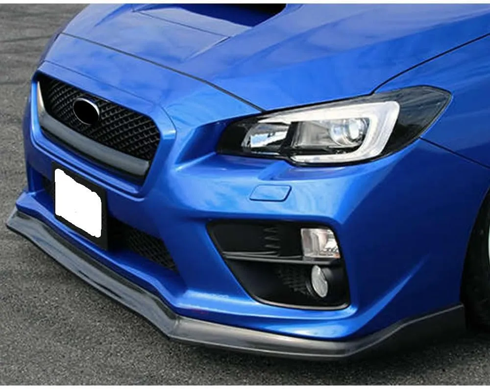 IKON MOTORSPORTS, Front Bumper Lip Compatible with 2015-2017 Subaru WRX & WRX STI, Front Bumper Lip Spoiler Air Dam Chin V-Limited Style PP Polypropylene Painted #K1X WH2 Crystal White Pearl, 2016