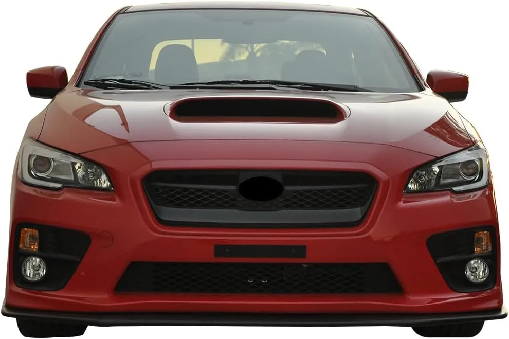IKON MOTORSPORTS, Front Bumper Lip Compatible with 2015-2017 Subaru WRX & WRX STI, Front Bumper Lip Spoiler Air Dam Chin V-Limited Style PP Polypropylene Painted #K1X WH2 Crystal White Pearl, 2016