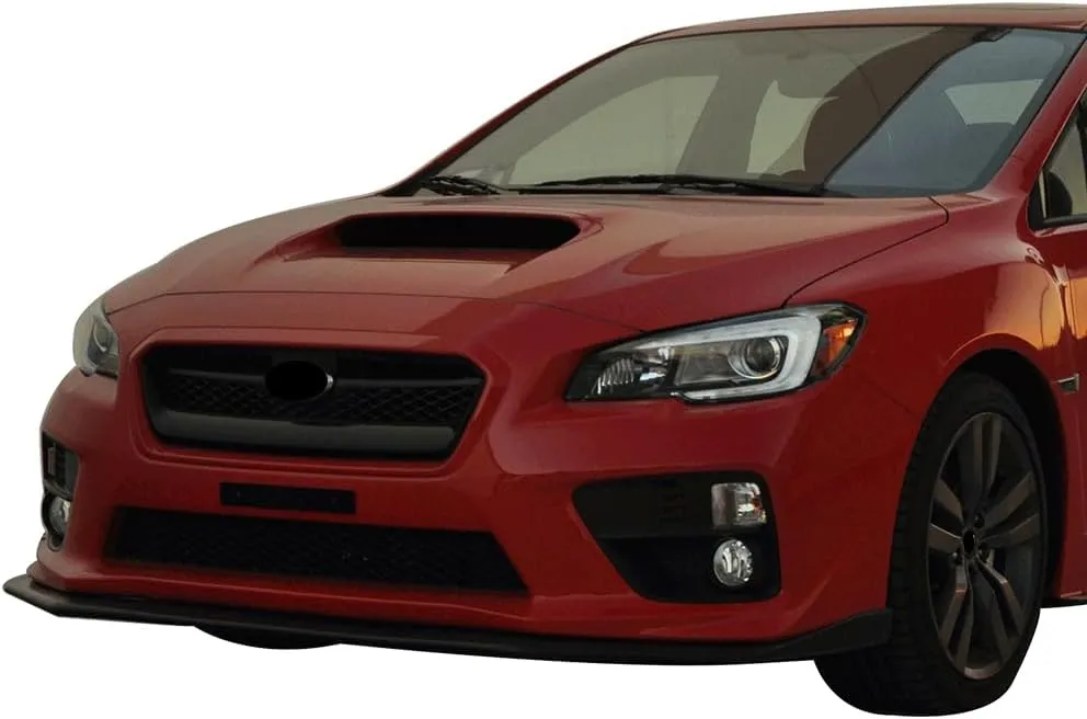 IKON MOTORSPORTS, Front Bumper Lip Compatible with 2015-2017 Subaru WRX & WRX STI, Front Bumper Lip Spoiler Air Dam Chin V-Limited Style PP Polypropylene Painted #K1X WH2 Crystal White Pearl, 2016