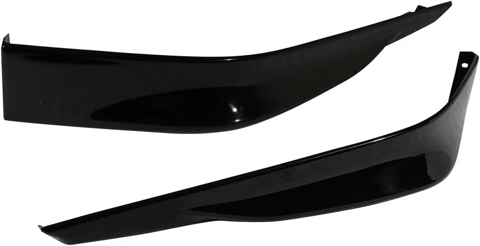 IKON MOTORSPORTS, Front Lip Splitters Compatible with 2013-2015 Honda Accord 4-Door Sedan, 2PCS Front Bumper Lip Spoiler Splitters HFP Style PP Polypropylene Painted #NH731P Crystal Black Pearl