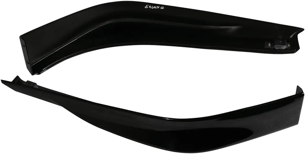 IKON MOTORSPORTS, Front Lip Splitters Compatible with 2013-2015 Honda Accord 4-Door Sedan, 2PCS Front Bumper Lip Spoiler Splitters HFP Style PP Polypropylene Painted #NH731P Crystal Black Pearl
