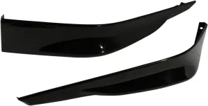 IKON MOTORSPORTS, Front Lip Splitters Compatible with 2013-2015 Honda Accord 4-Door Sedan, 2PCS Front Bumper Lip Spoiler Splitters HFP Style PP Polypropylene Painted #NH731P Crystal Black Pearl