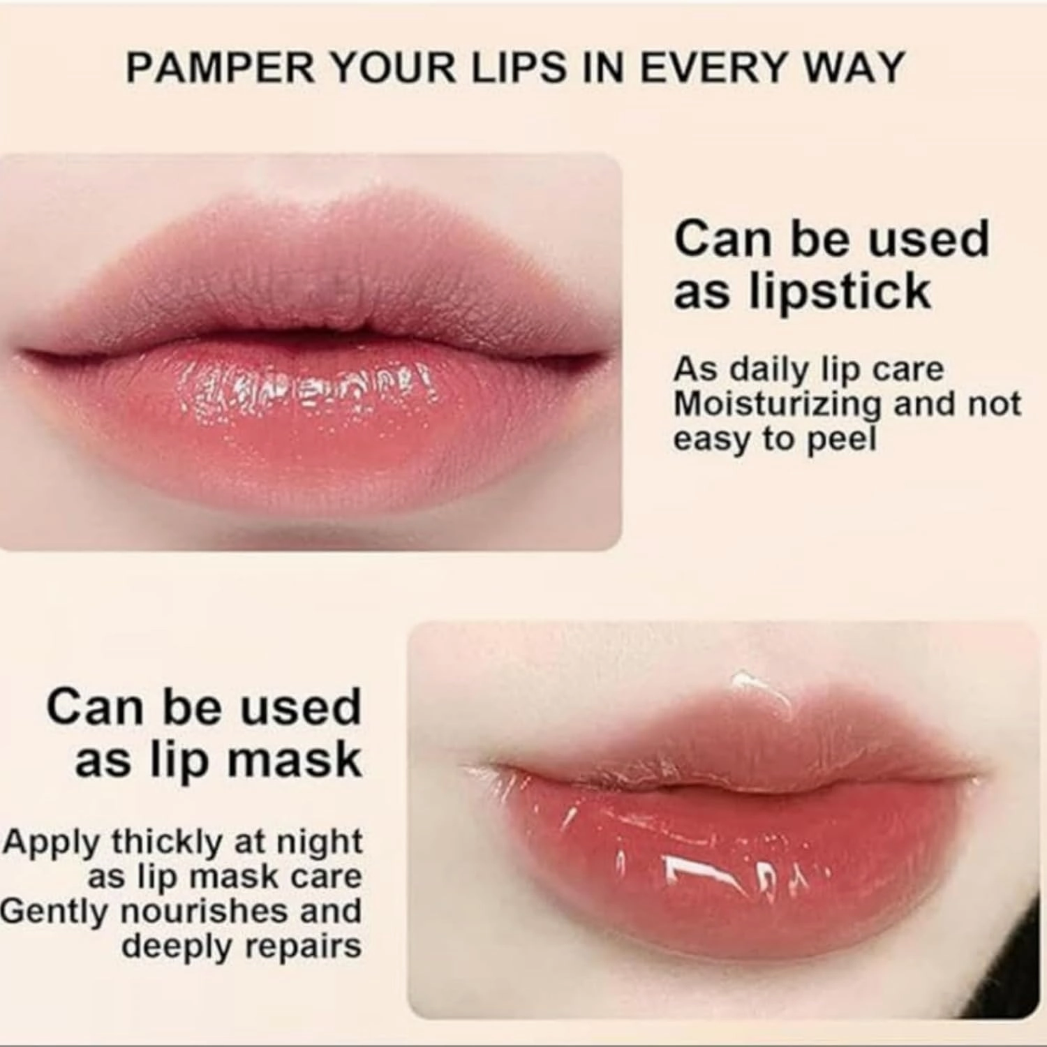 Imaginaryl Lip Color, Mood Lipstick Color, Transferproof Colors Changing Lipstick Gold Foil for Women, Moisturizing Glossy Shine Lip Gloss, Long-lasting (2 PCS)