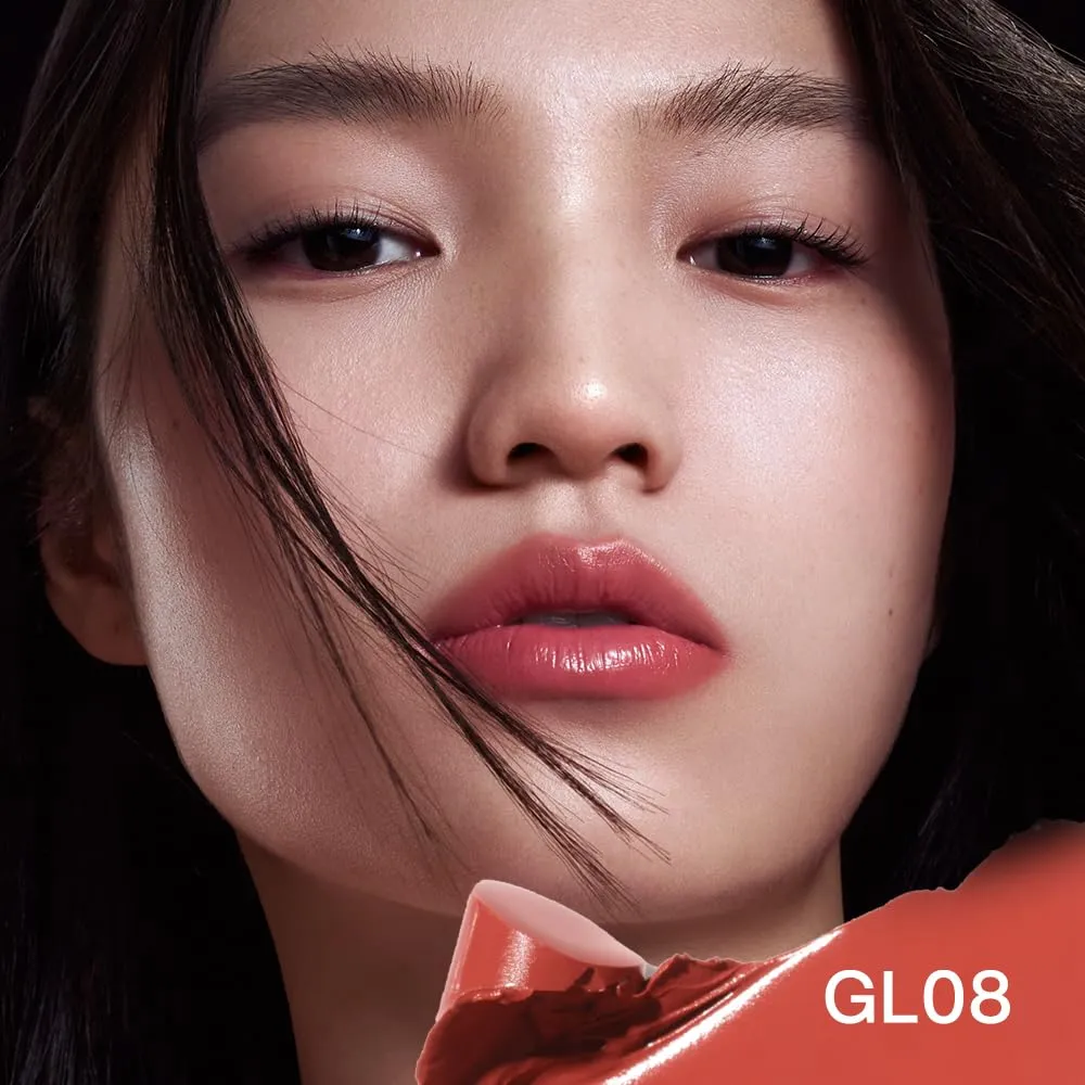 INTO YOU Glow Balm-in Lipstick, Sheer and Hydrating Tinted Lip Stain, Bare-skin Feel and Mirror-like Finish with Long Lasting Lightweight Texture(GL08)