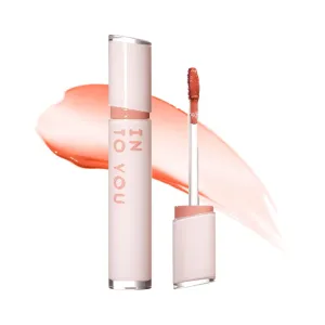 INTO YOU Glow Lip Tint, Plumping Lip Gloss, Nourishing Hydrating Moisturizing Lip Oil, Non-Sticky, Long-lasting, Waterproof, High Shine Liquid Lipstick, Stay 8 Hour, for Women Makeup, GW02