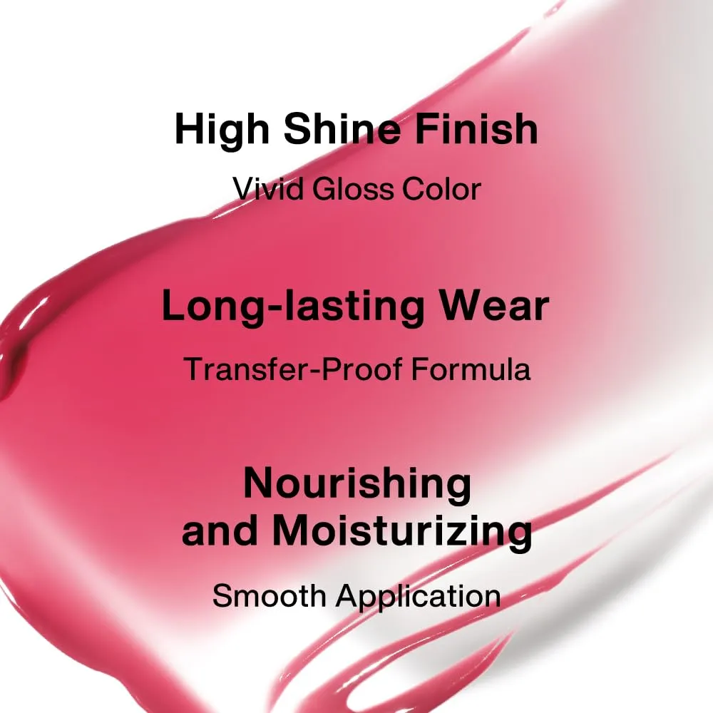 INTO YOU Glow Lip Tint, Plumping Lip Gloss, Nourishing Hydrating Moisturizing Lip Oil, Non-Sticky, Long-lasting, Waterproof, High Shine Liquid Lipstick, Stay 8 Hour, for Women Makeup, GW04