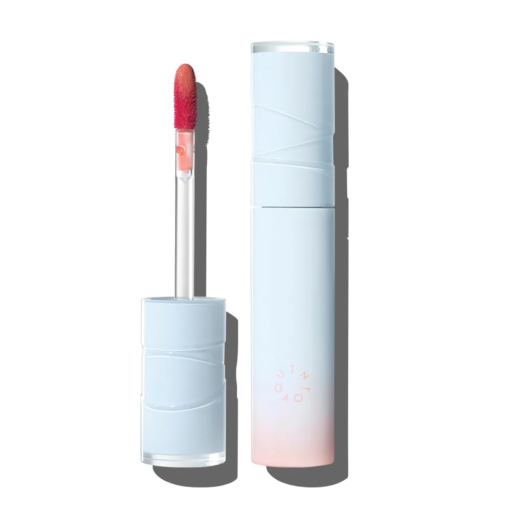 INTO YOU Lipstick Watery Lip Matt Finish Hydrating Long-lasting Smudge-proof Lip Stain Makeup High Pigment Lightweight Non Sticky Lip Gloss for Girls and Women, 0.1 oz (3g) in W15 Peach-Infused Lychee