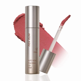 INTO YOU Espresso Matte Velvet Lipstick Lip Mud Soft Smooth Lip Cream Lightweight Liquid Lipsticks Mousse Non-Stick Lip Gloss for Lips and Cheeks