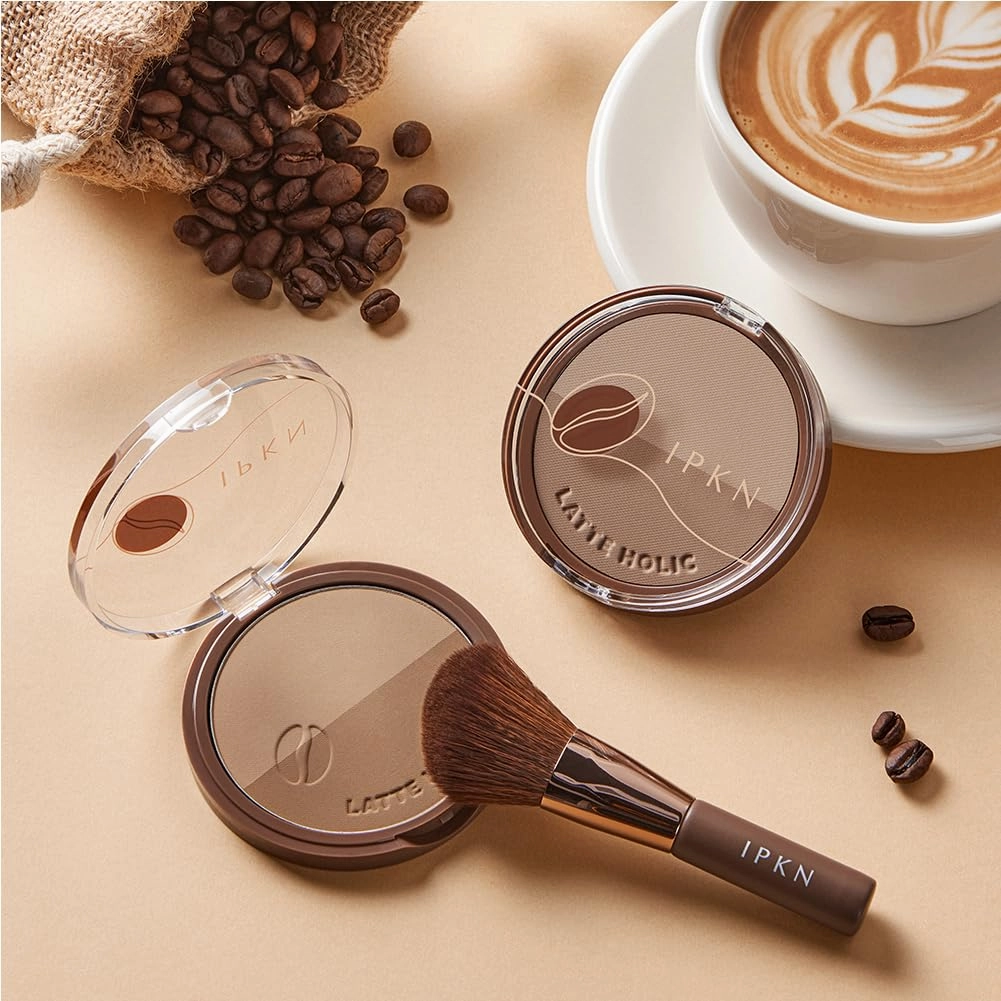 IPKN Latte In The Mood Shading | Natural Gradation | Powder Bronzer (01 Pecan Brown)