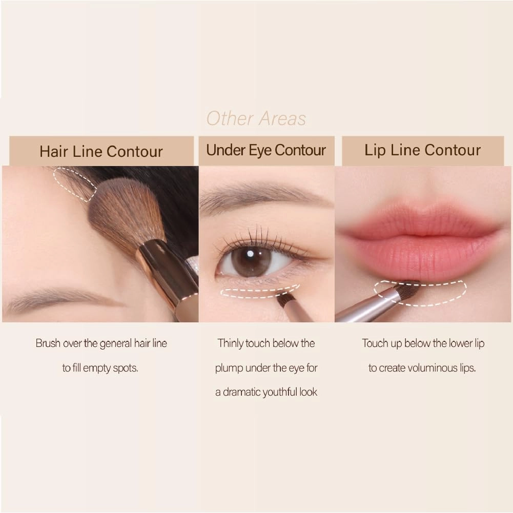 IPKN Latte In The Mood Shading | Natural Gradation | Powder Bronzer (01 Pecan Brown)