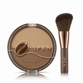 IPKN Latte In The Mood Shading | Natural Gradation | Powder Bronzer (01 Pecan Brown)