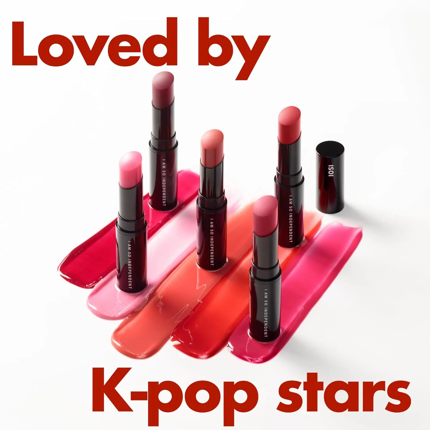 ISOI Bulgarian Rose Lip Treatment Balm (Pure Red), Tinted Balm for Dry Lips, Korean Skincare (0.18 oz, 5g)