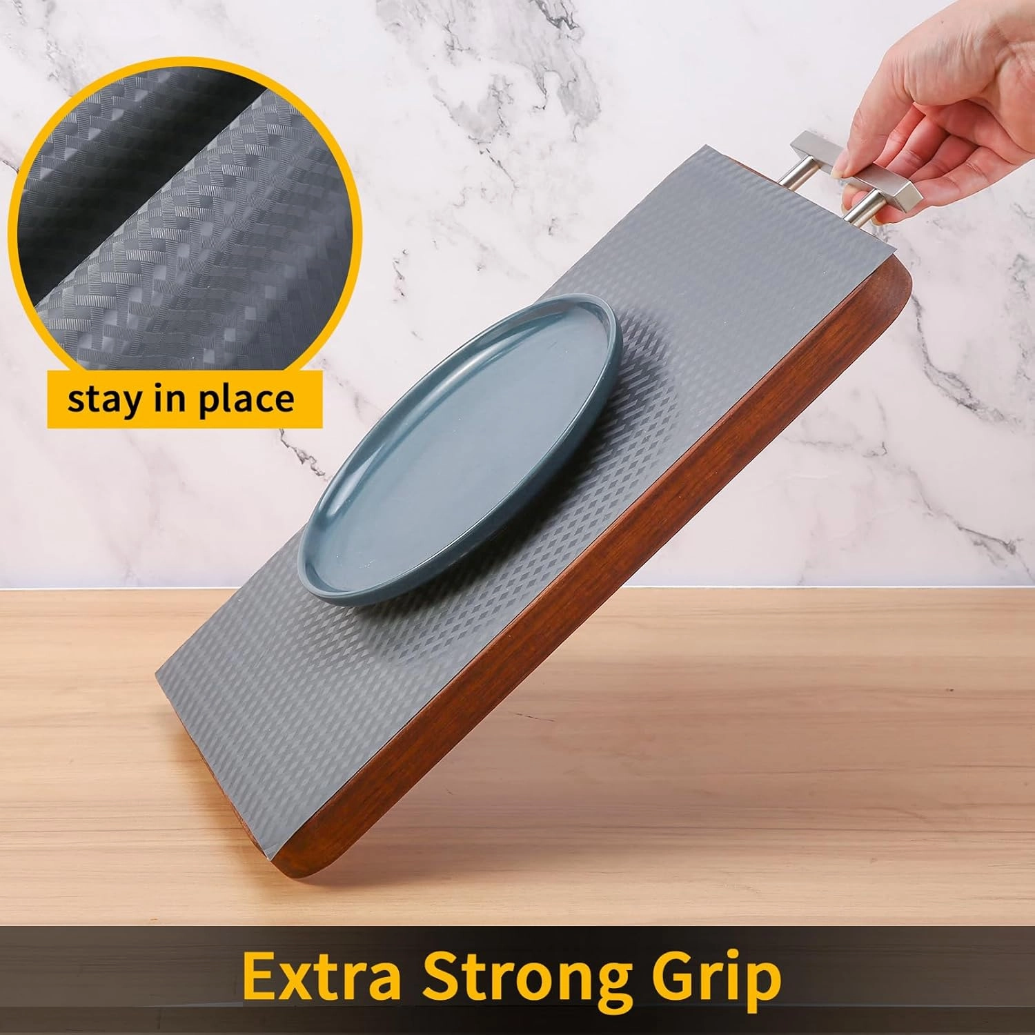 iwtmm Shelf Drawers Liners for Kitchen Cabinets Non-Slip, Washable, Oil-Proof Drawer Liners, EVA Waterproof Non-Adhesive Cabinet Liners for Kitchen, Pantry, Bathroom