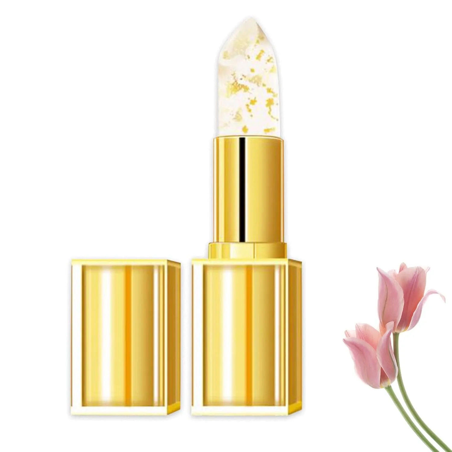 Janet Lanes Lipstick, Janet Lanes Color Changing Lipstick, Gold Crystal Color Changing, Transferproof Changinglipstick, For All Kinds of Daily Makeup (1PCS)