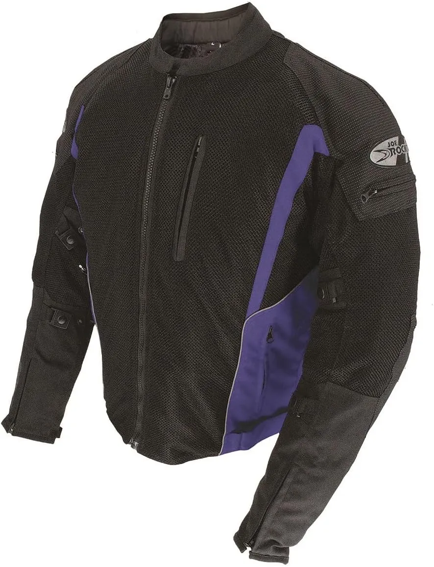 Joe Rocket Analog Men's Men's Street Motorcycle Jackets - Black/Blue / 3X-Large