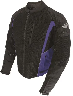 Joe Rocket Analog Men's Men's Street Motorcycle Jackets - Black/Blue / 3X-Large