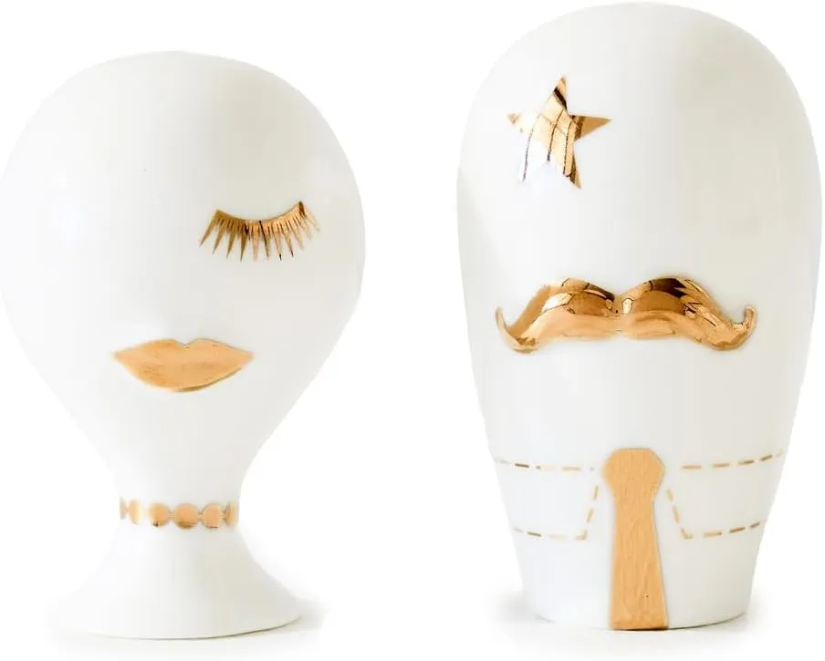 Jonathan Adler Women's Gilded Mr. and Mrs. Muse Salt and Pepper Set