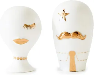 Jonathan Adler Women's Gilded Mr. and Mrs. Muse Salt and Pepper Set