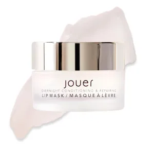 Jouer Mint Overnight Lip Masque – Moisturizing Lip Treatment - Lip Mask Formulated with Maxi Lip for Plumper Lips and Visual Fullness - Shea Butter for Hydration