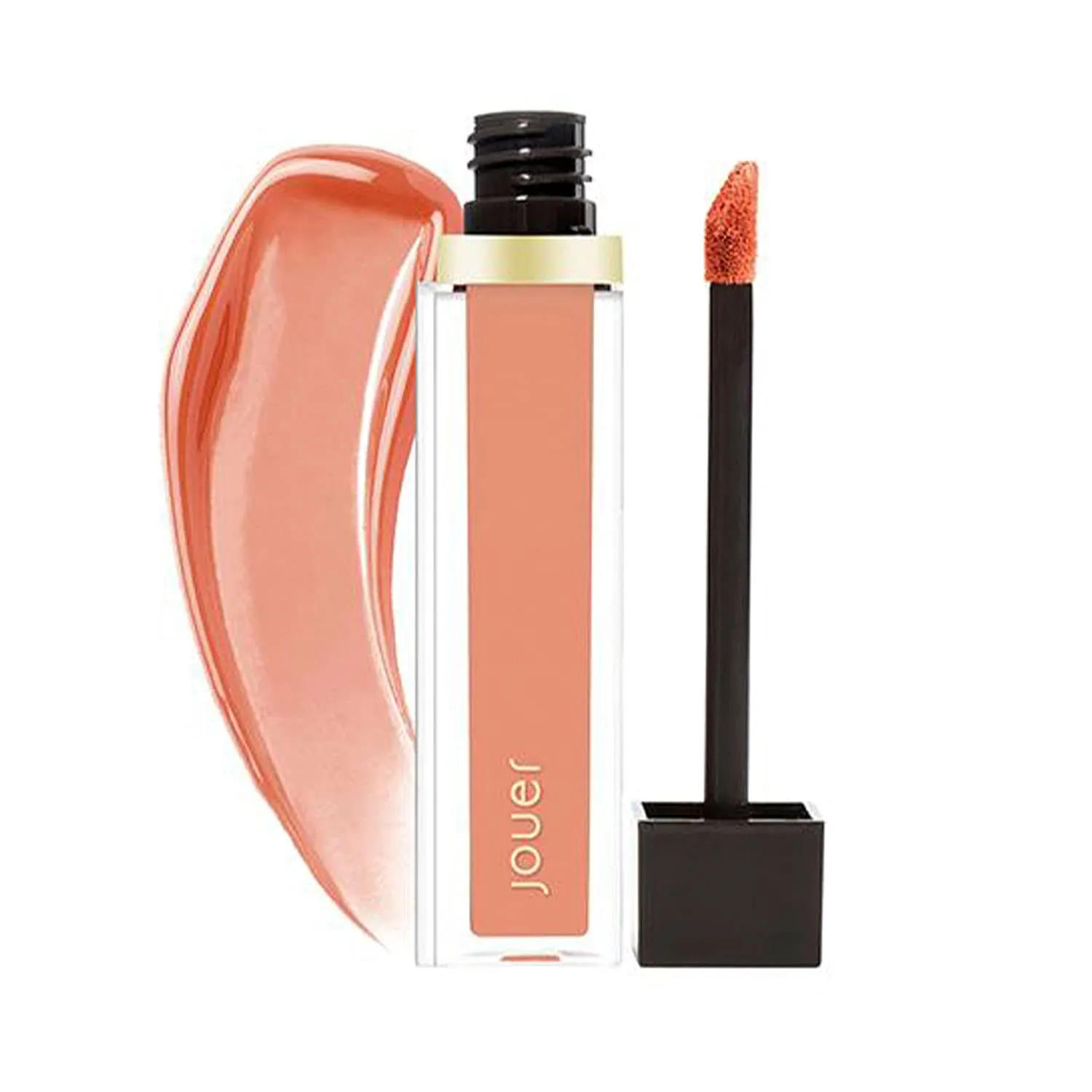 Jouer Sheer Lip Gloss | Men & Women | Sheer Finish | Light Vanilla Scent | Lightweight & Non-Sticky | Healthy Ingredients | Paraben, Gluten & Cruelty Free | Vegan Friendly St. Germain Sheer Warm Peach Coral