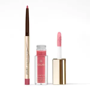 Jouer Tawny Rose Lip Liner & Tinted Lip Oil Bundle (Reve)