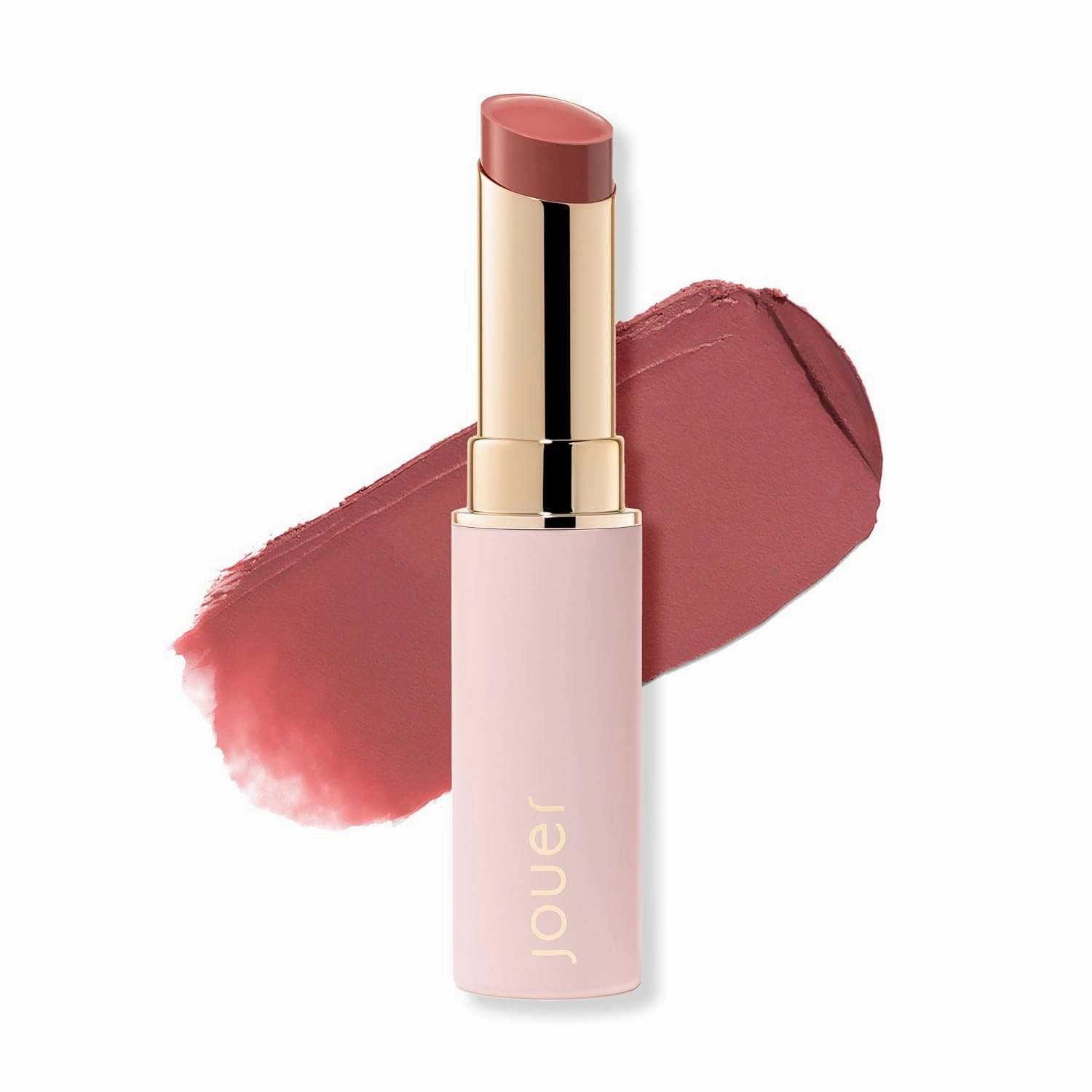 Jouer Balm Bouche Demi-Matte Lip-Sensualité​ - Tinted Lip Balm - Hydrating Lip Tint Long Lasting - Matte Lip Color - Jojoba Seed Oil and Shea Butter Formula
