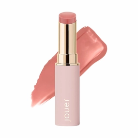 Jouer Essential Lip Enhancer Shine Balm - Enhancing Tinted Lip Balm - Moisturize, Plump, & Nourishing Lip Care - Jojoba Seed Oil and Maxi Lip Formula for Moisturizing and Fullness, Rose
