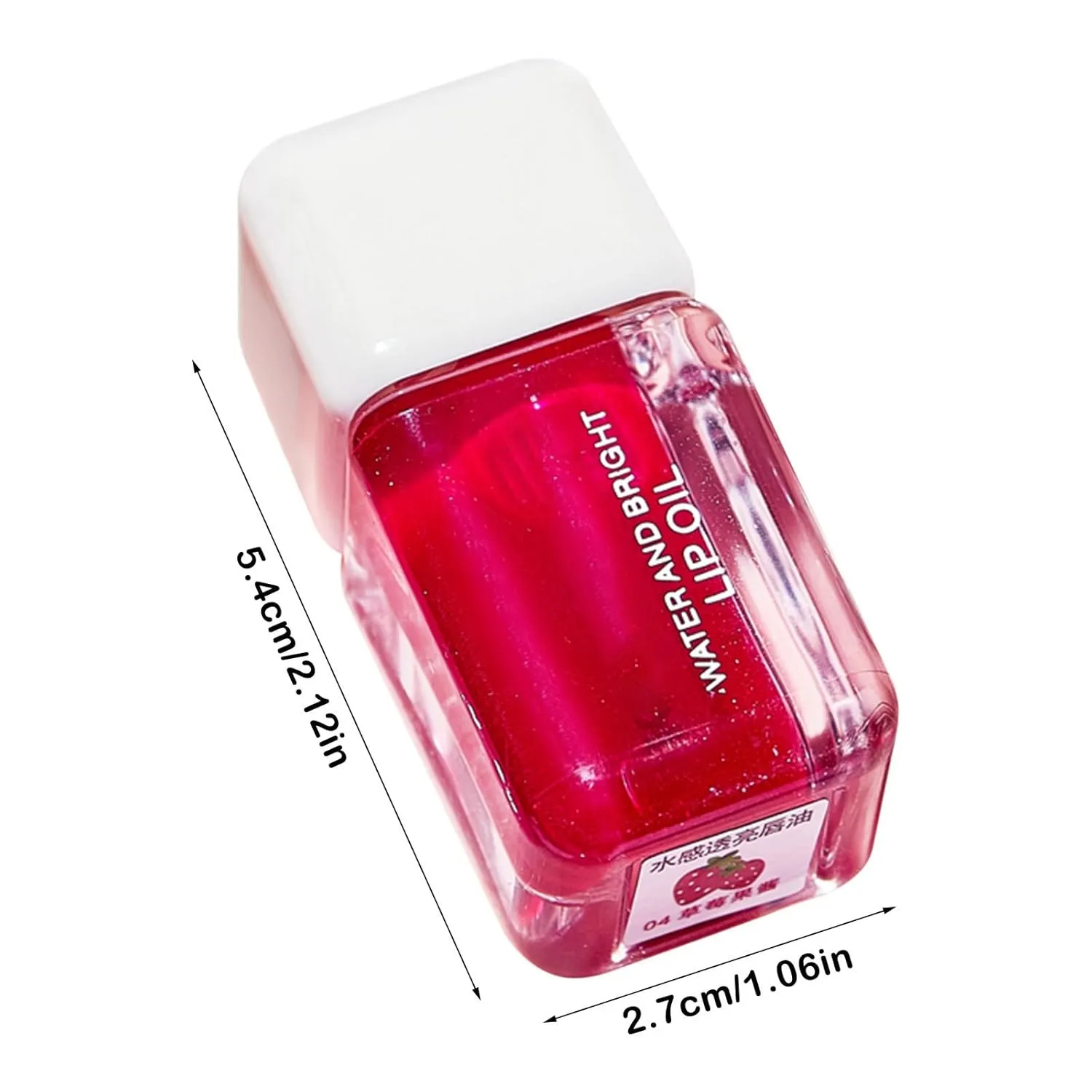 JOYO Tint Lip Glosses for Women Transparent Lip Oil Waterproof Cosmetics Long Lasting Shine Tinted Makeup Stuff Hydrating Lipstick (Strawberry jam, A)