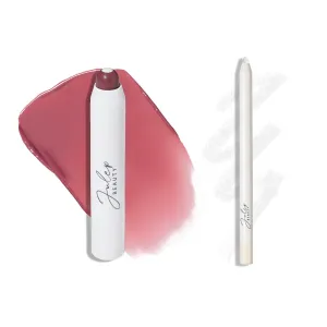 Julep The Perfect Pair 2pc Set: It's Balm Tinted Lip Balm Rich Plum and With a Trace Retractable Creamy Long-Lasting Lip Liner, Clear As Day