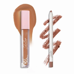 Julep So Plush Plumping Lip Gloss - Not Sorry - High-Shine Hydrating Lightweight Lip Color - Non-Sticky Formula - Vitamin E Soothes and Repairs Lips and With a Trace Creamy Lip Liner, Sweet Truffle