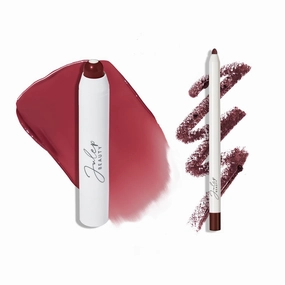 Julep The Perfect Pair 2pc Set It's Balm Tinted Lip Balm Black Cherry and With a Trace Retractable Creamy Long-Lasting Lip Liner, Black Cherry