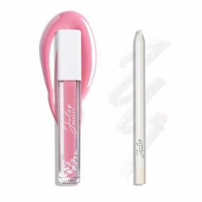 Julep The Perfect Pair 2pc Set It's Balm Tinted Lip Balm Girl Crush and With a Trace Retractable Creamy Long-Lasting Lip Liner, Clear as Day