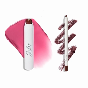 Julep The Perfect Pair 2pc Set It's Balm Tinted Lip Balm Sweet Sangria and With a Trace Retractable Creamy Long-Lasting Lip Liner, Black Cherry