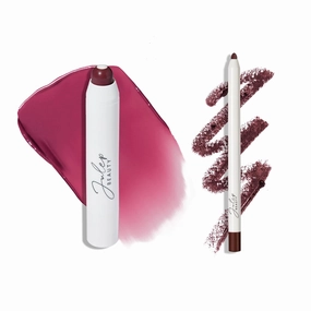 Julep The Perfect Pair 2pc Set It's Balm Tinted Lip Balm Vamped Up and With a Trace Retractable Creamy Long-Lasting Lip Liner, Black Cherry