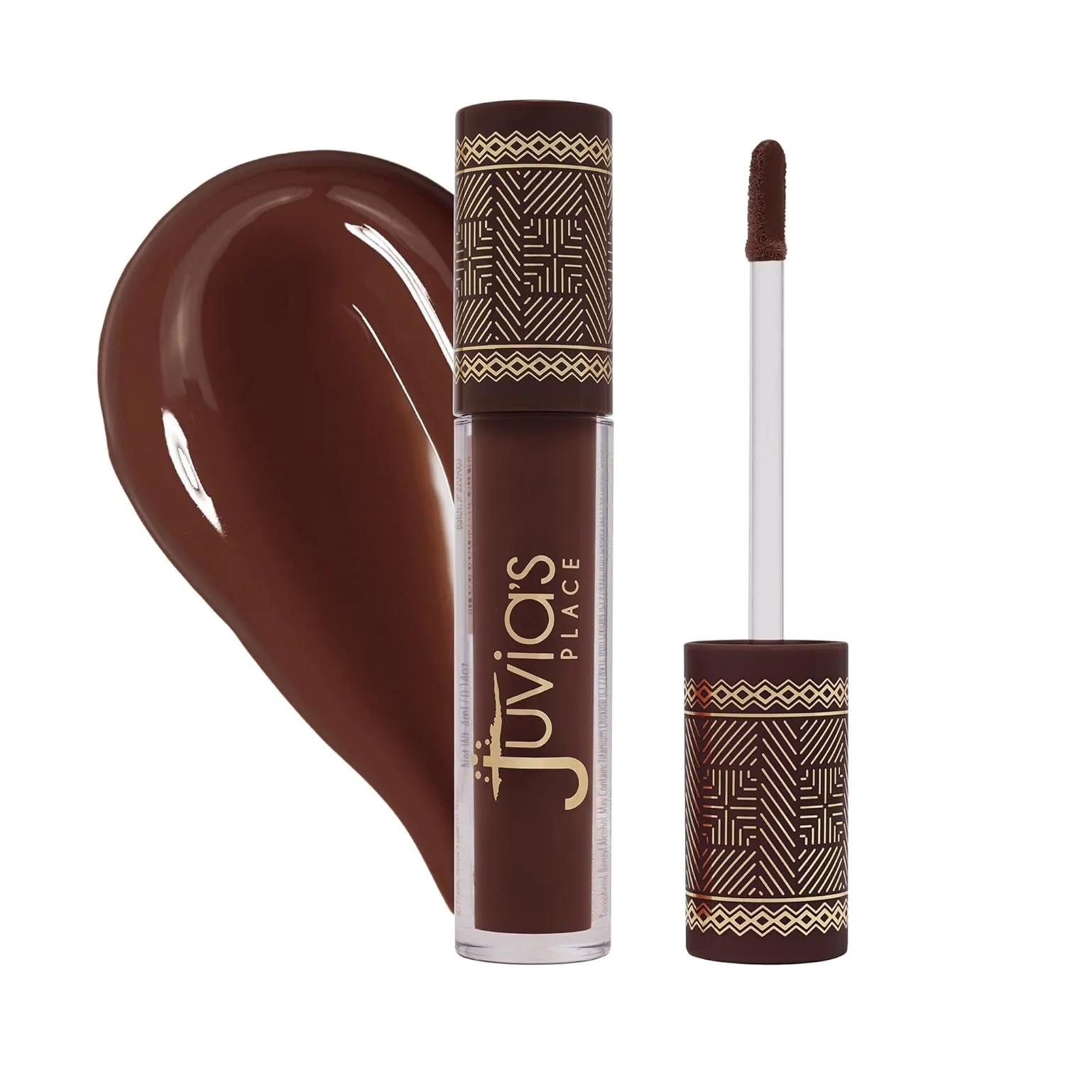 Juvia's Place Coffee Shop Lip Gloss - Chocolate Drip - Hydrating Butter Lip Gloss for Women, Long-Lasting Shine, Moisturizing Glass-like Finish, Plumping Non-sticky Lip Gloss, Suitable for every vibe