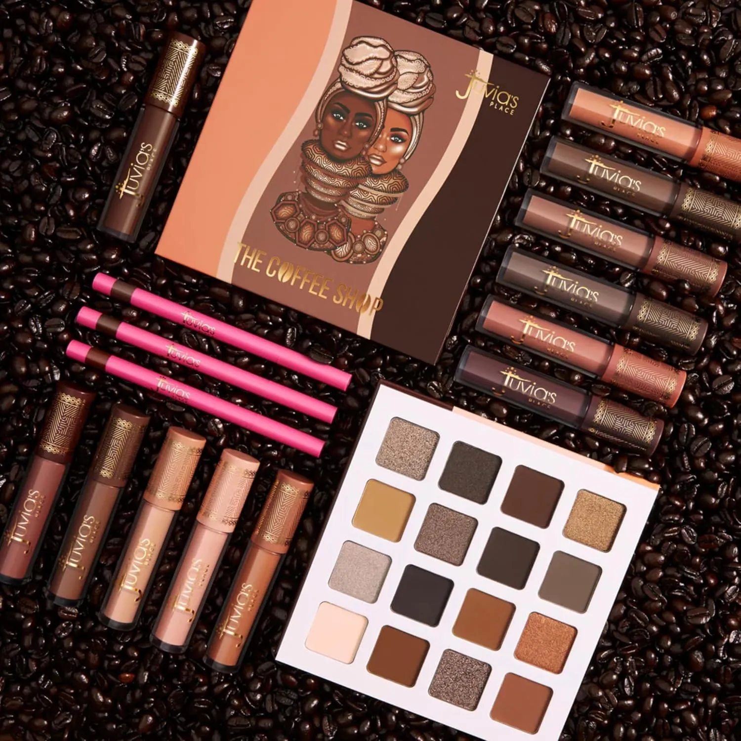 Juvia's Place Coffee Shop Lip Gloss - Cream de Cacao - Hydrating Butter Lip Gloss for Women, Long-Lasting Shine, Moisturizing Glass-like Finish, Plumping Non-sticky Lip Gloss, Suitable for every vibe