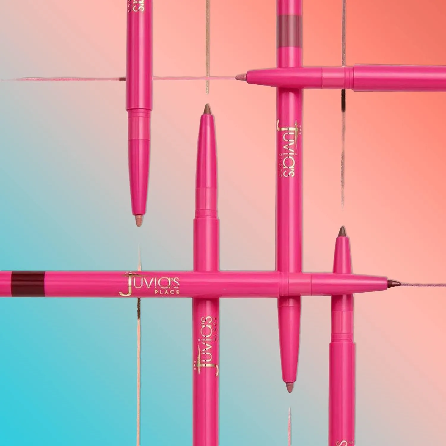 Juvia's Place Coffee Shop Luxe Lip Liner: Brownie - Colorstay Matte Finish Lip Pencil, Makeup for Natural Long Lasting Beauty and Sensational Wear, Lip Stain Kiss Proof Cometics