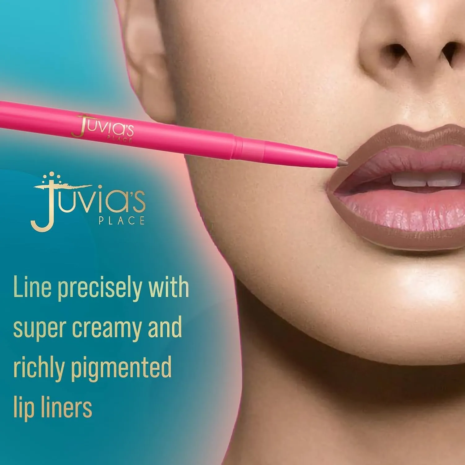 Juvia's Place Coffee Shop Luxe Lip Liner: Espresso - Colorstay Matte Finish Lip Pencil, Makeup for Natural Long Lasting Beauty and Sensational Wear, Lip Stain Kiss Proof Cometics