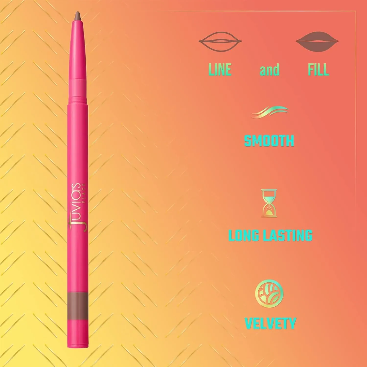 Juvia's Place Coffee Shop Luxe Lip Liner: Espresso - Colorstay Matte Finish Lip Pencil, Makeup for Natural Long Lasting Beauty and Sensational Wear, Lip Stain Kiss Proof Cometics
