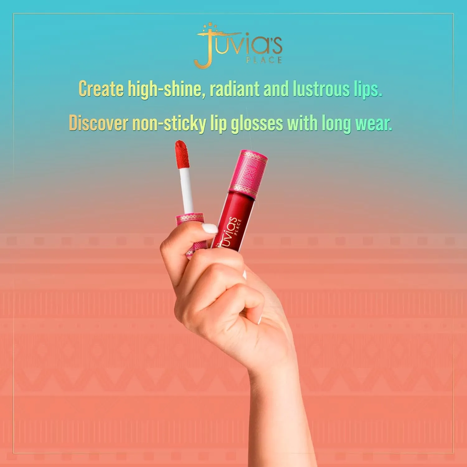 Juvia's Place Lip Gloss Reflect Culture,Rich, Blue-Tones Red The Reds & Berries, Long Lasting Hydrating,16 oz,
