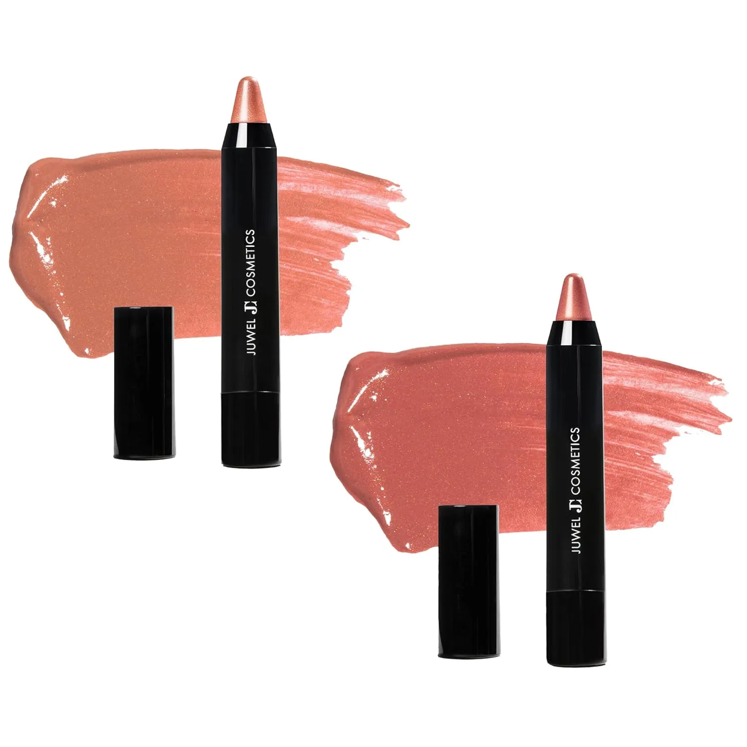 Juwel Cosmetics Lip Crayon, Pack of 2 Lip Crayons with Baroque & Burlesque Shades, High Shine Long Lasting Lip Liner with Vitamins C & E, Shea & Cocoa Butter