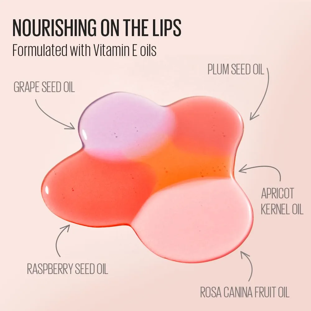 Kaja Lip Plumping - Juicy Glass 08 Cherry Cola | Hydrating, Feel Plumped and Lightweight with Vitamin Tree Fruit Oil, Vegan, Cruelty-Free, Clear Tint Stain Shine Gloss Plumper, Long Lasting