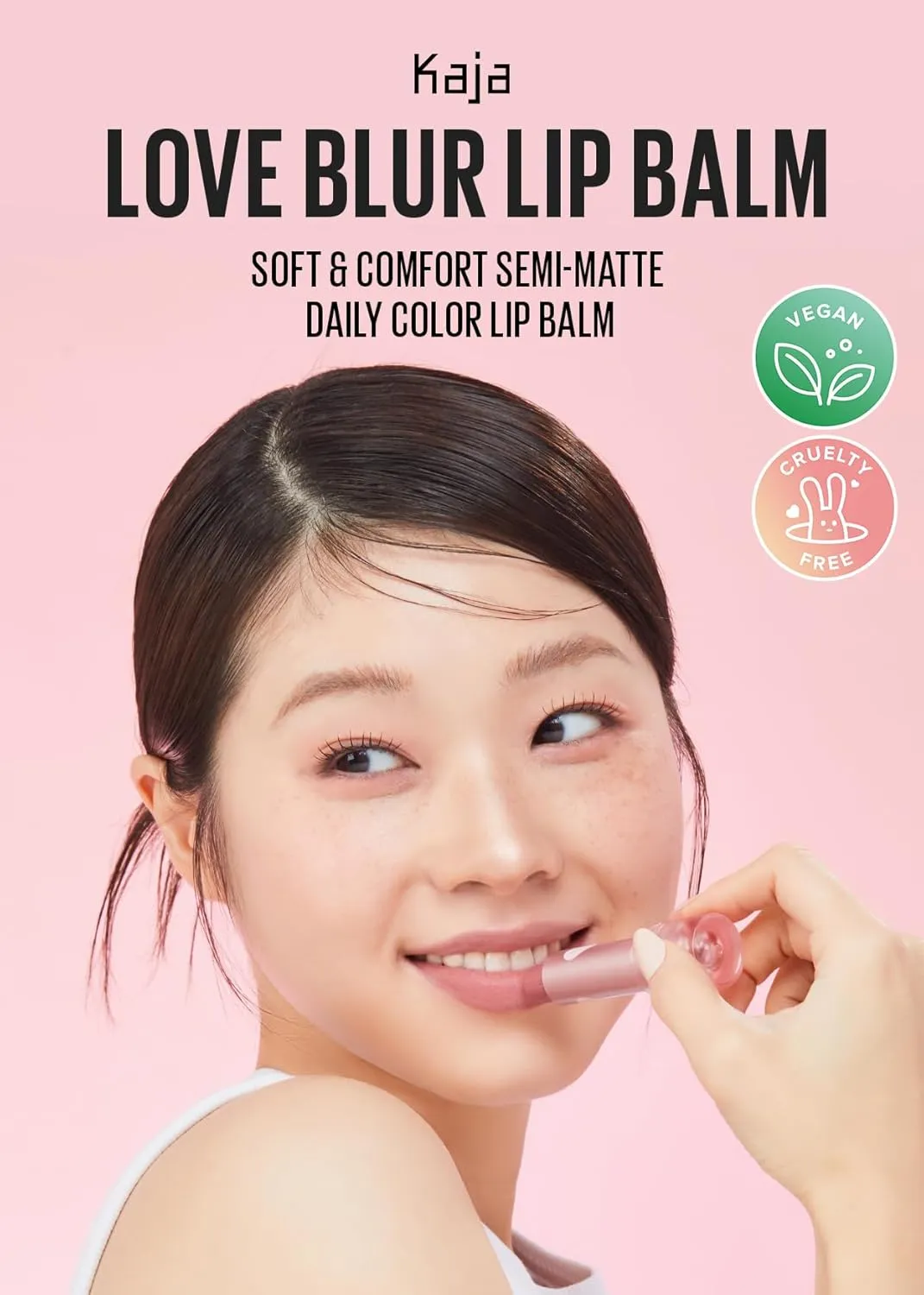 Kaja Love Blur Lip Balm - 06 Affection | Soft & Comfort Semi-Matte Blurring Daily Color Lip Balm | Shea Butter, Avocado Oil, Citrus Unshiu Peel Extract, Vitamin E Infused |4g / 0.14oz.