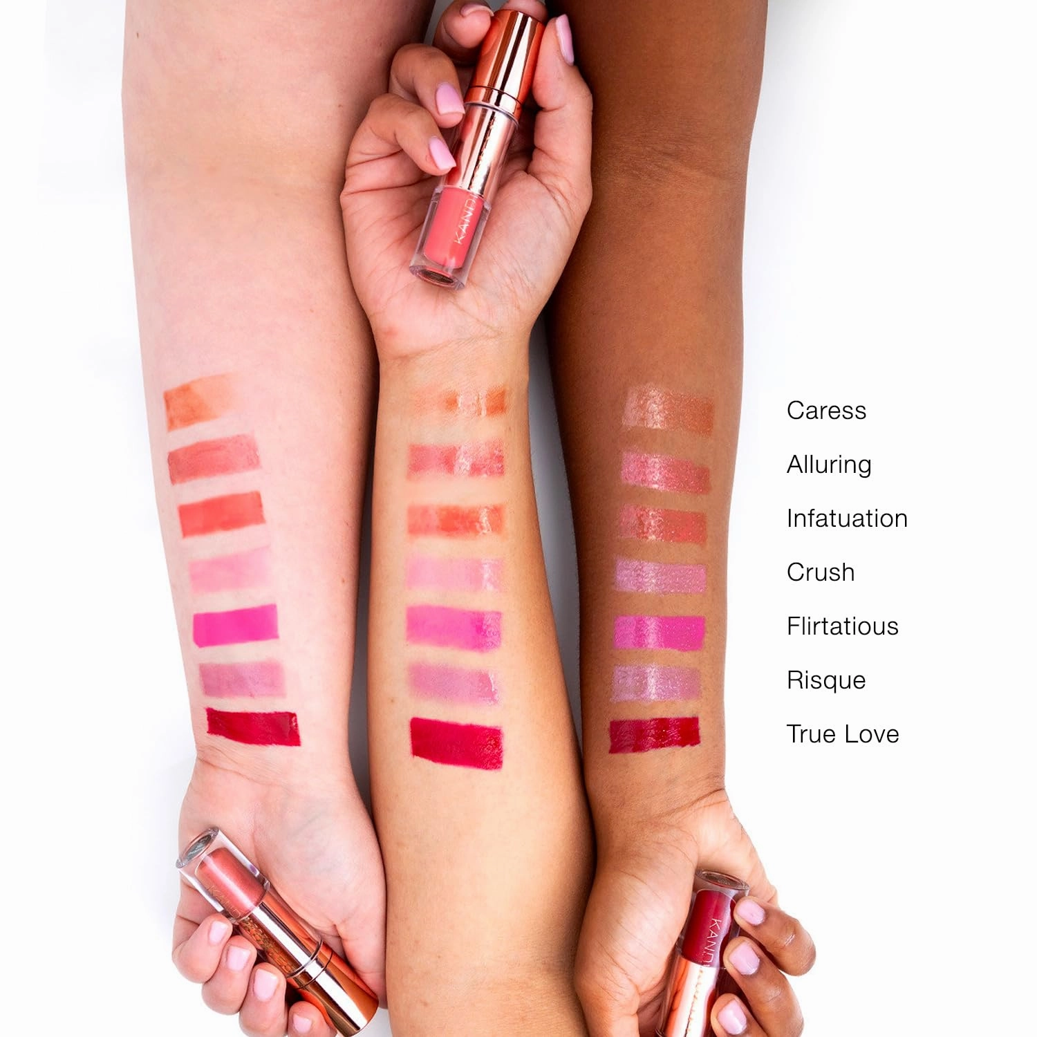 Kandi Koated Liquid Satin [True Love] Liquid Lip Color with High-Shine Finish | Rich Colors, Moisturizing Lip Shine, Paraben-Free, Cruelty-Free | Beauty & Makeup