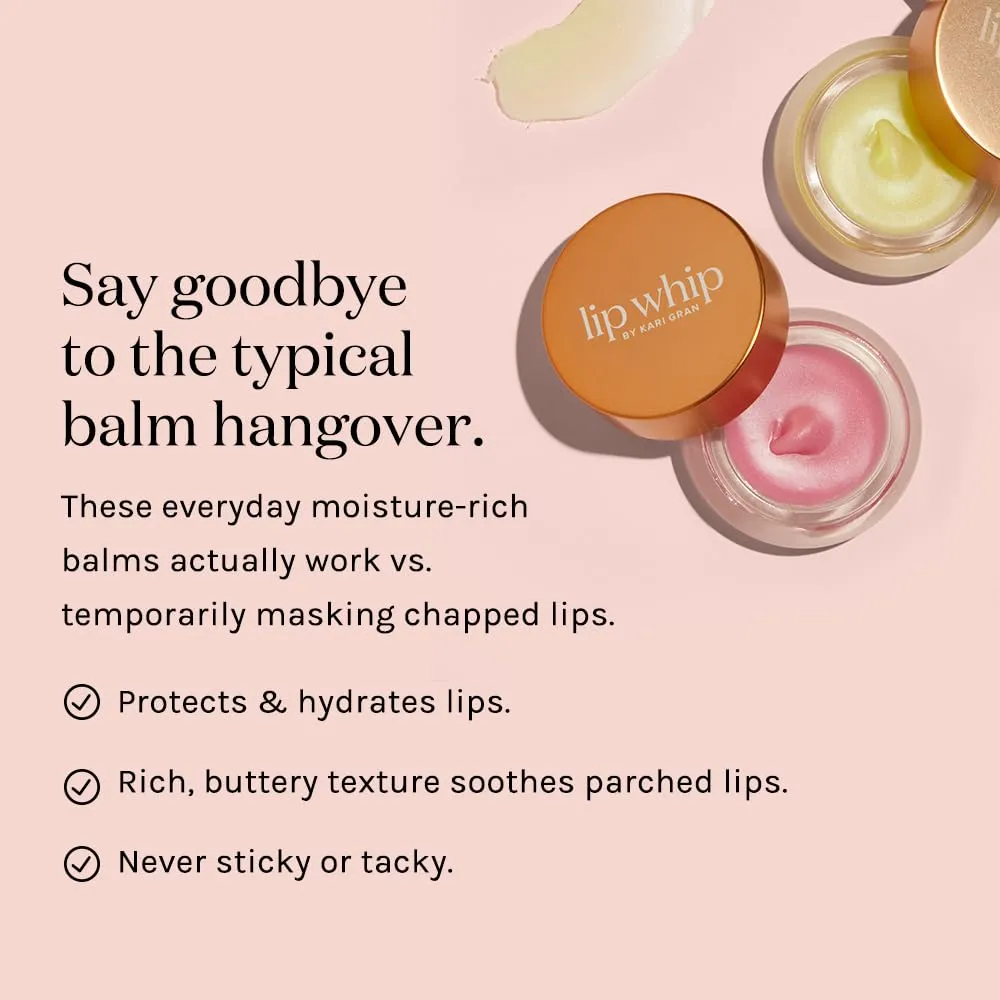 Kari Gran Lip Whip | Moisturizing Lip Balm with Organic Oils | Glossy Sheen   Peppermint | Rich Buttery Texture, Hydrates & Protects | Non-GMO, Organic Ingredients, Made in USA (Naked Peppermint)