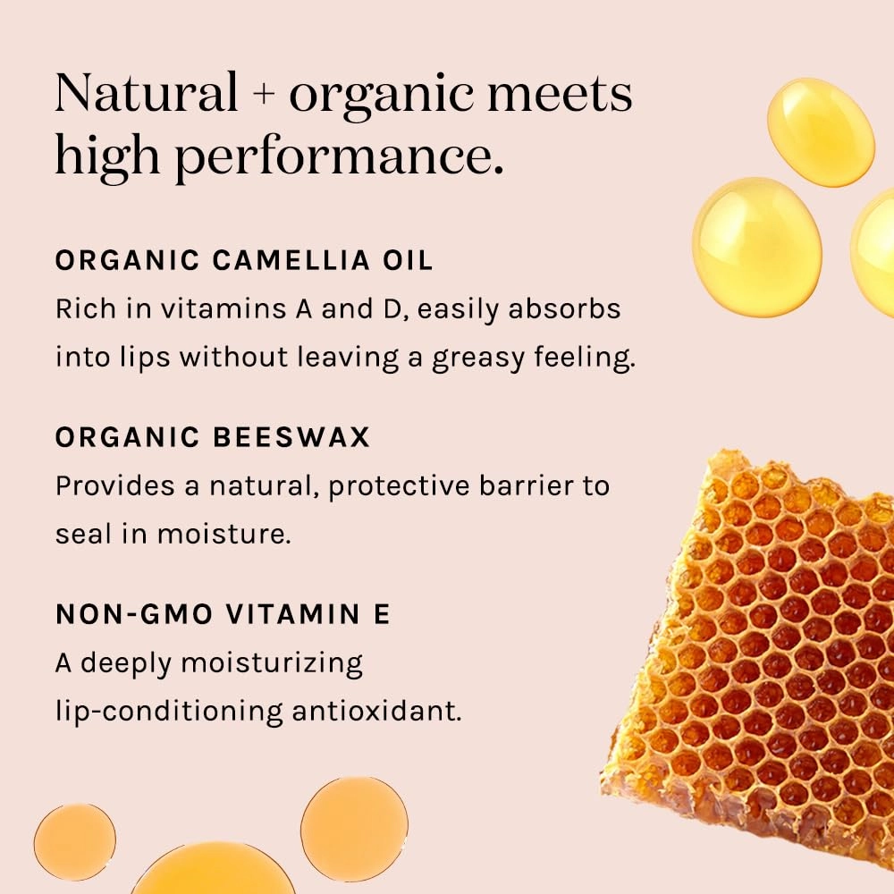 Kari Gran Lip Whip | Moisturizing Lip Balm with Organic Oils | Glossy Sheen   Peppermint | Rich Buttery Texture, Hydrates & Protects | Non-GMO, Organic Ingredients, Made in USA (Blush Peppermint)