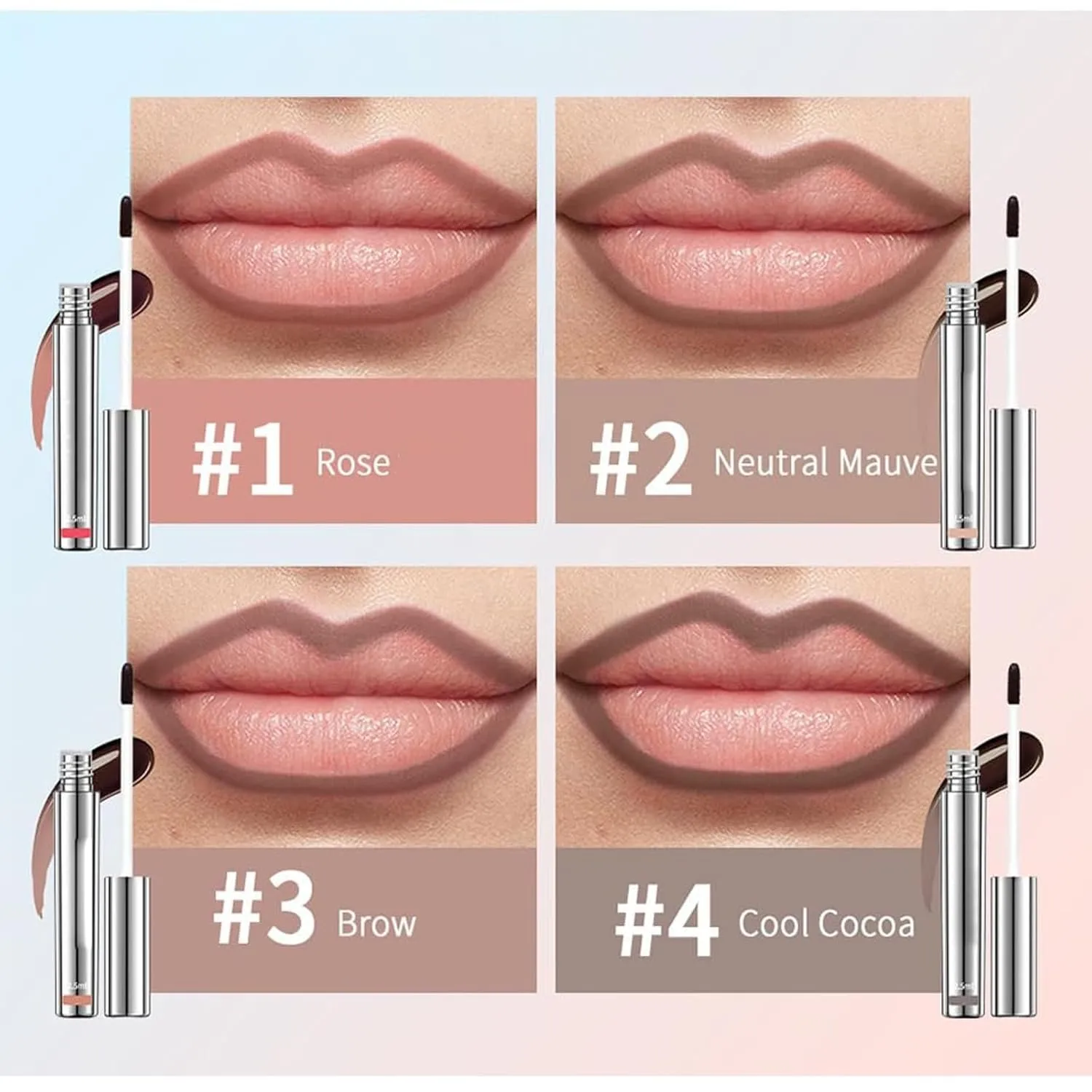 Kassaria Lip Stain, LipStain Long Lasting Waterproof, Transfer Proof, Peel off LipStain Long Lasting (01#Rose Pink)