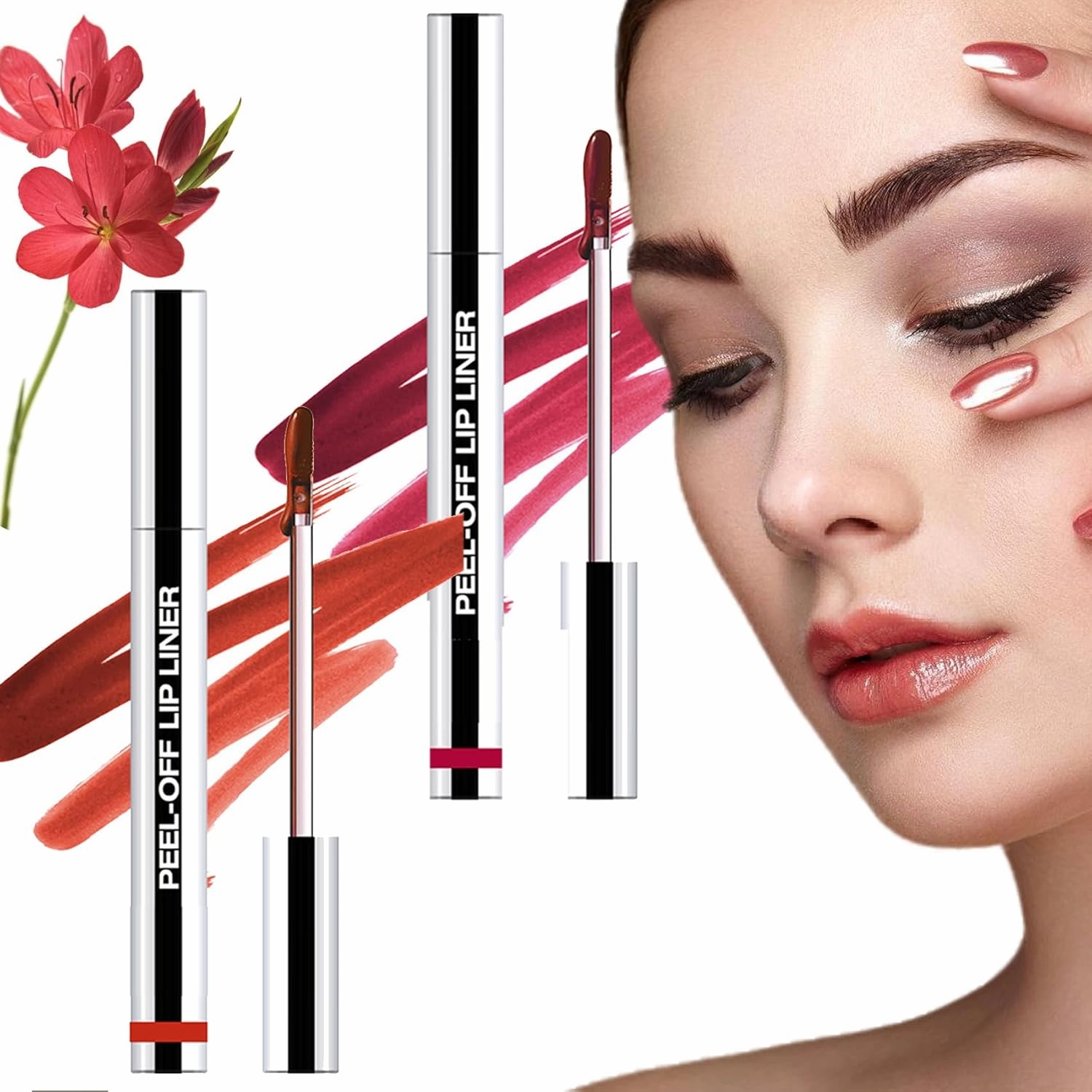 Kassaria Lip Tattoo, 8 Color Bundle - Kissvault Lip Tattoo, Transfer Proof Lipstain (2PCS-G)